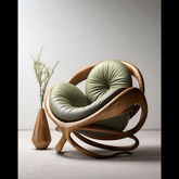 Trueliving Wood Chair Living Room H 34 x W 27 x D 31.5